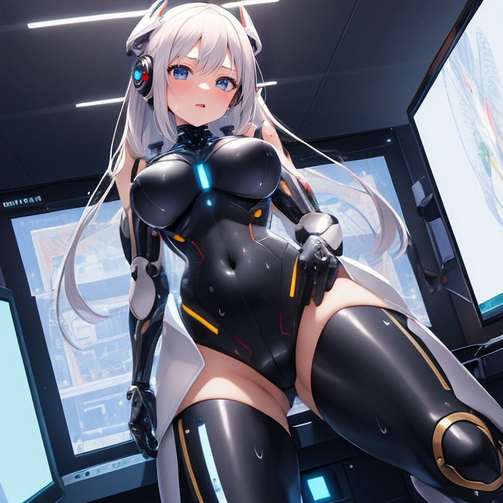 サンプル画像2:サイバースーツ風美少女さん(ほげふが) [d_302627]