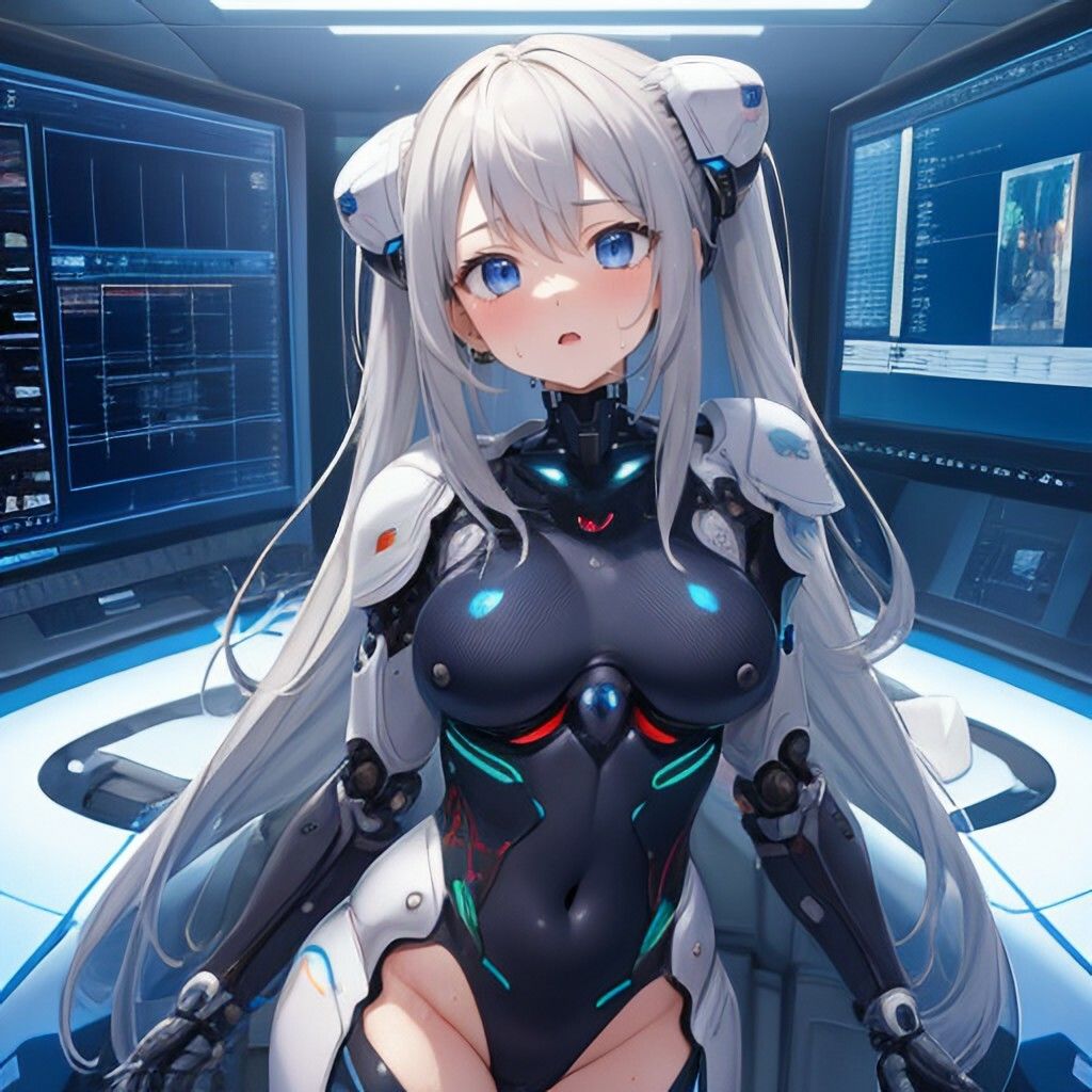 サンプル画像3:サイバースーツ風美少女さん(ほげふが) [d_302627]