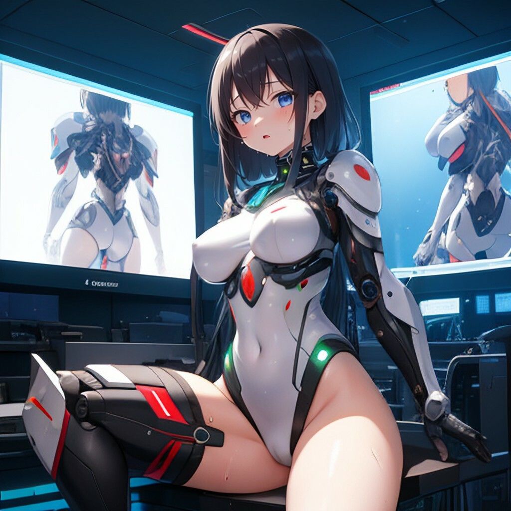 サンプル画像5:サイバースーツ風美少女さん(ほげふが) [d_302627]