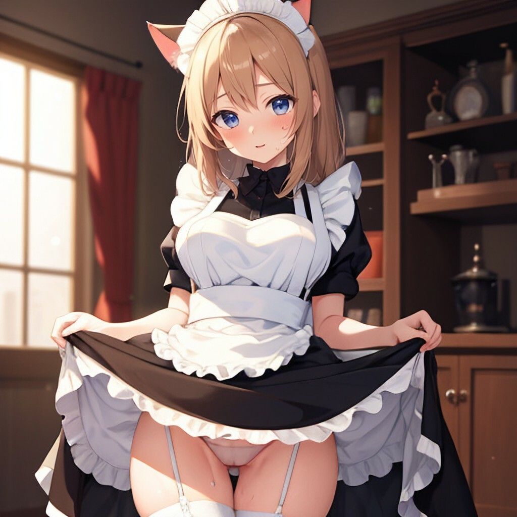 サンプル画像3:ねこみみ風メイドさん(ほげふが) [d_302630]