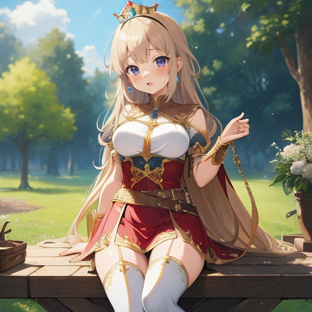 サンプル画像4:ファンタジー風プリンセスさん(ほげふが) [d_302631]