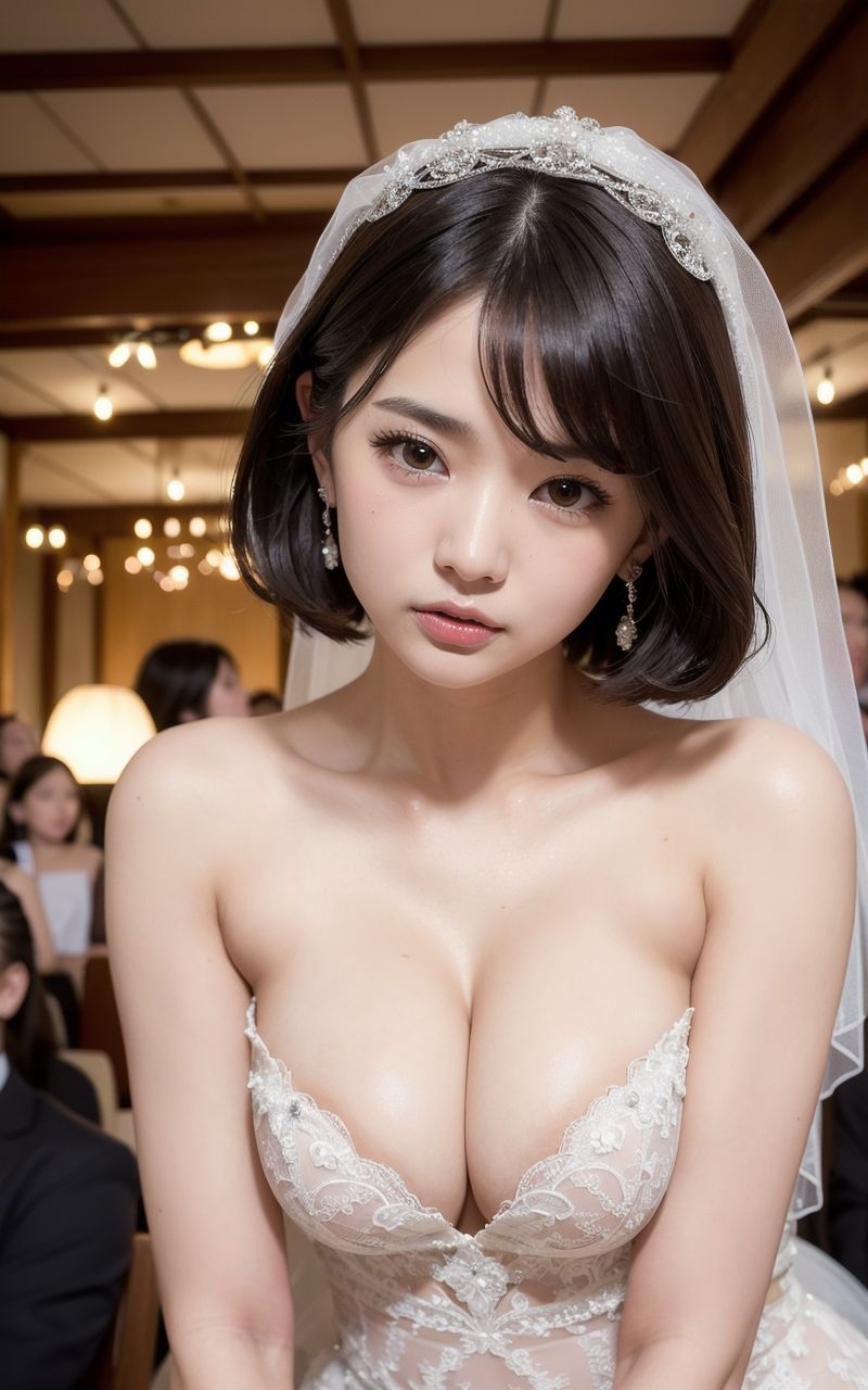 サンプル画像3:セックスが我慢できない花嫁【233人の変態花嫁】(妄想機関車) [d_302689]