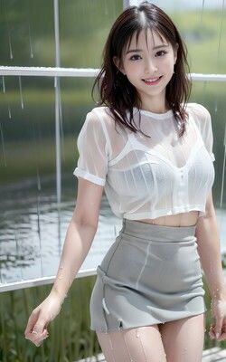 サンプル画像1:濡れてブラが透けてますよ vol002(カマキリン) [d_302705]