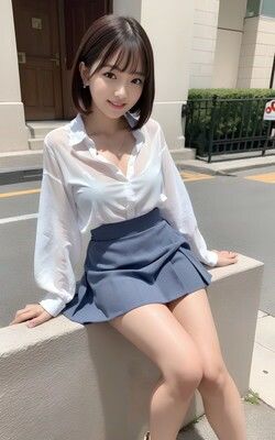 サンプル画像2:街で見つけたスケブラお姉さん vol002(カマキリン) [d_302797]