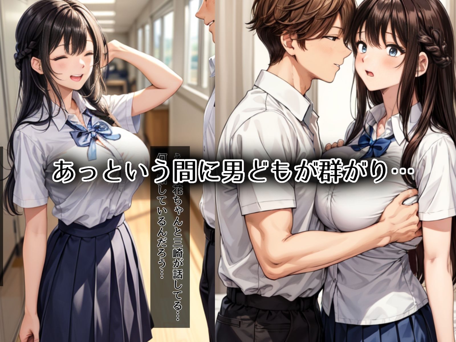 サンプル画像2:地味巨乳の幼馴染がチャラ男のオナホになっていた話(チョコラッテ) [d_302807]