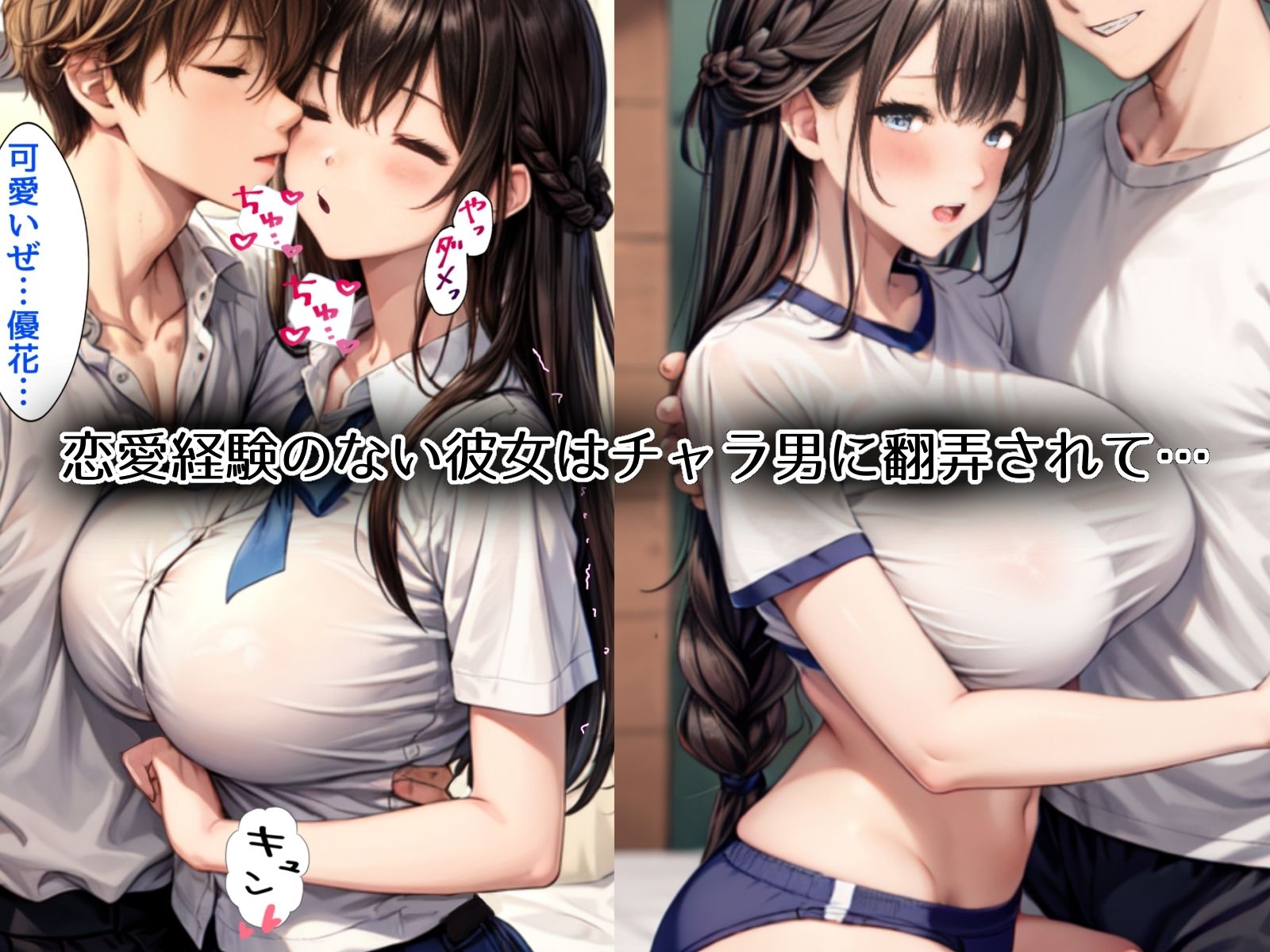 サンプル画像3:地味巨乳の幼馴染がチャラ男のオナホになっていた話(チョコラッテ) [d_302807]