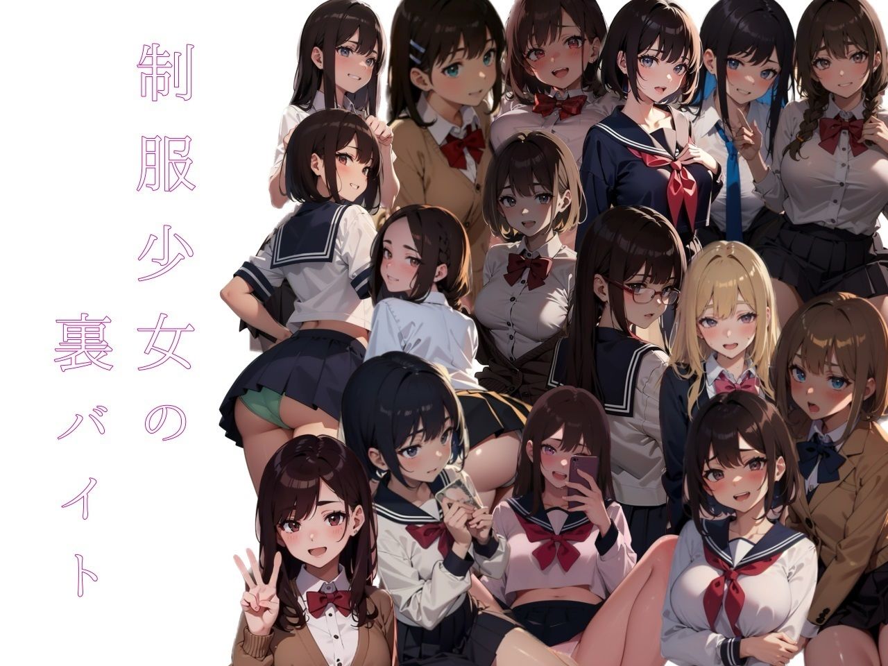 サンプル画像1:制服少女の裏バイト(ドンドコ村) [d_302810]