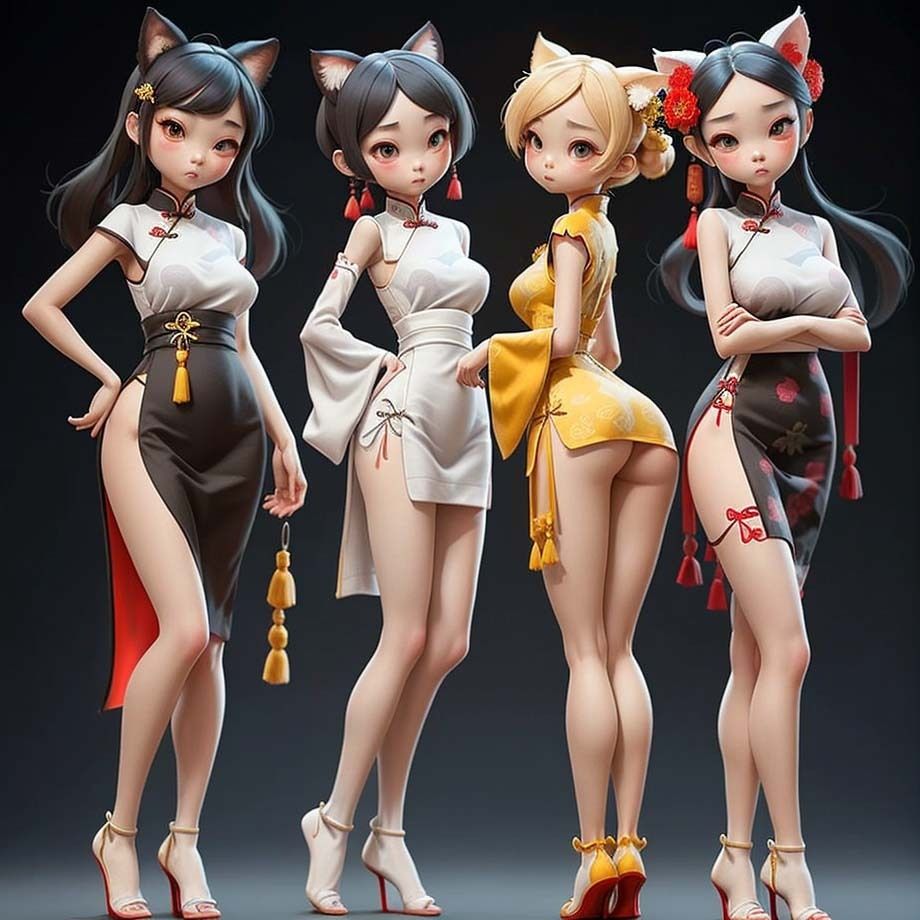 サンプル画像3:ノーパンチャイナ服2(pp：p) [d_302824]