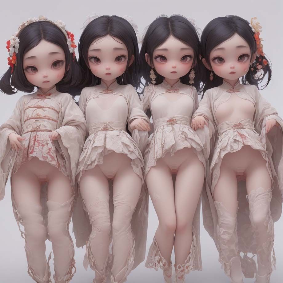 サンプル画像4:ノーパンチャイナ服2(pp：p) [d_302824]