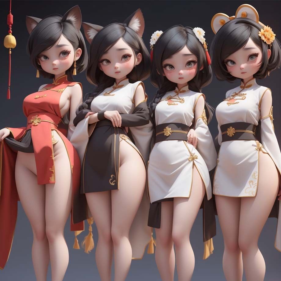 サンプル画像6:ノーパンチャイナ服2(pp：p) [d_302824]