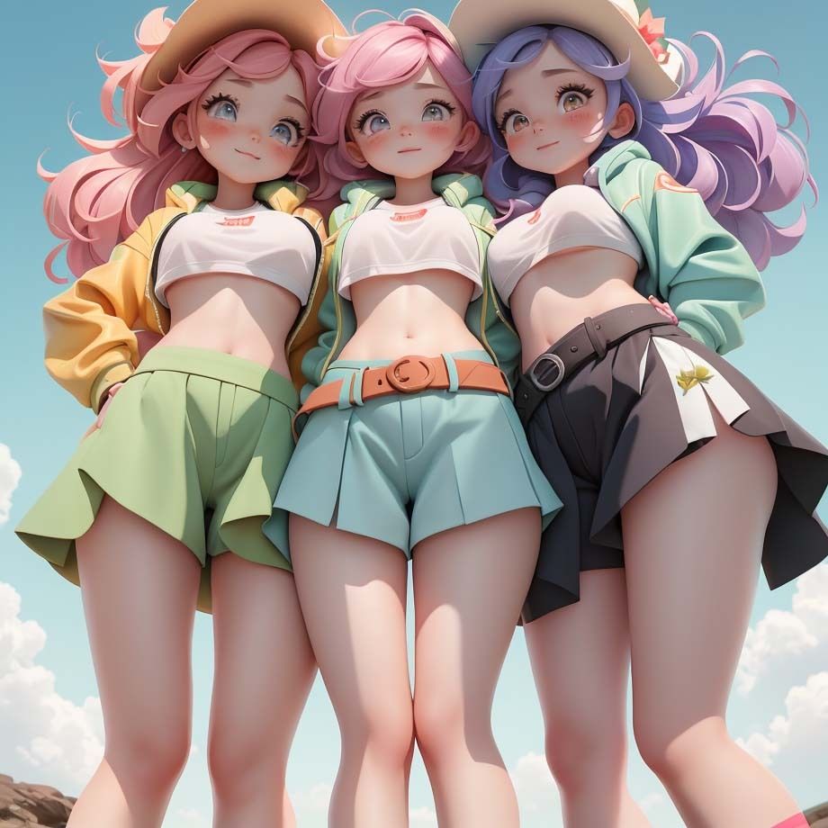 サンプル画像2:ふとももと短パンの隙間(pp：p) [d_302867]