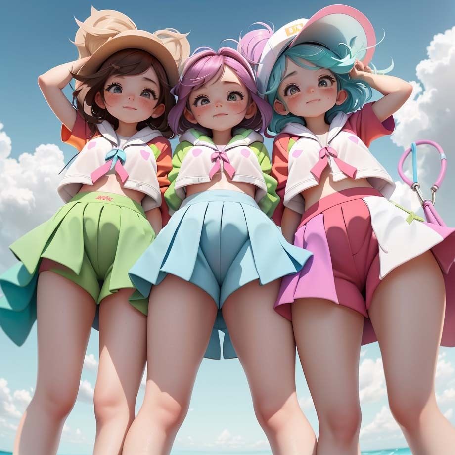 サンプル画像3:ふとももと短パンの隙間(pp：p) [d_302867]