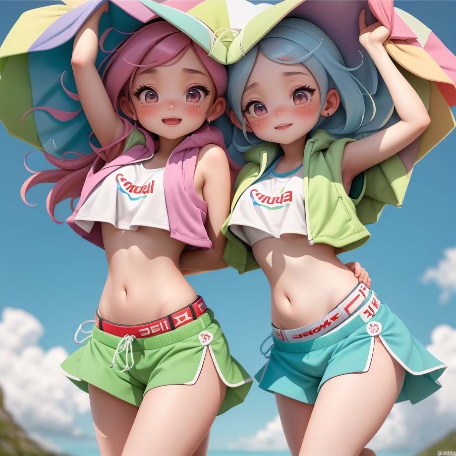 サンプル画像4:ふとももと短パンの隙間3(pp：p) [d_302872]