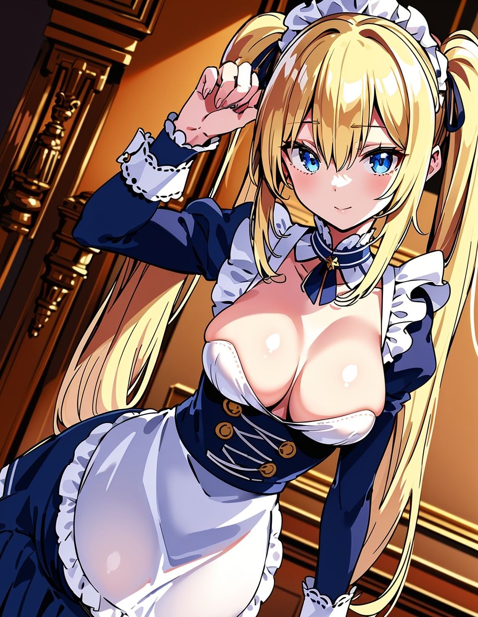 サンプル画像1:金髪巨乳メイドのむちむちご奉仕ライフ(ななのい堂) [d_302887]