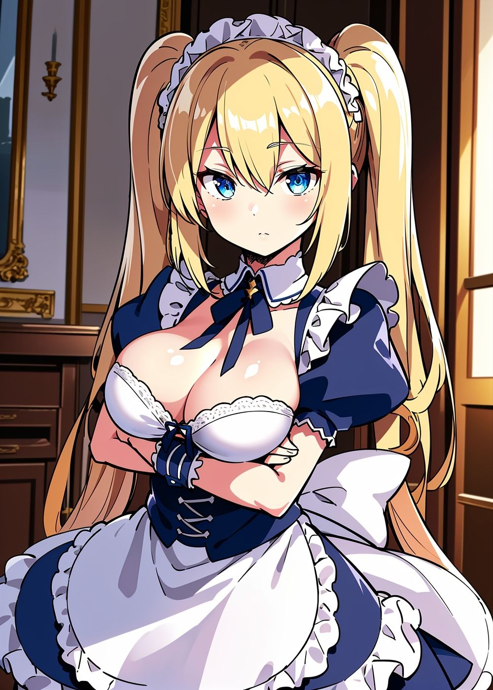 サンプル画像2:金髪巨乳メイドのむちむちご奉仕ライフ(ななのい堂) [d_302887]