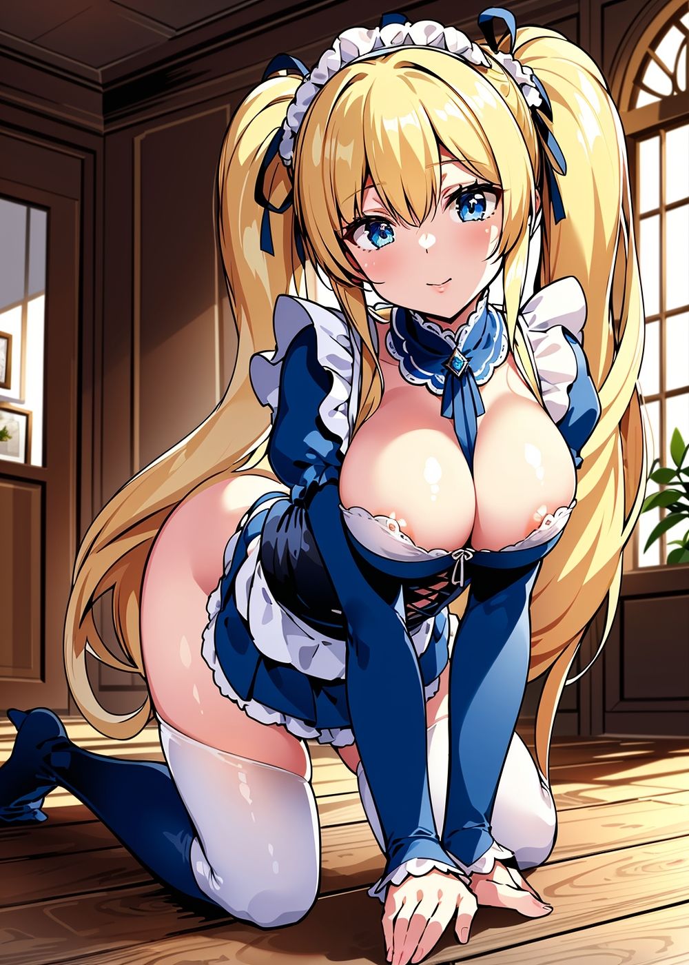 サンプル画像3:金髪巨乳メイドのむちむちご奉仕ライフ(ななのい堂) [d_302887]