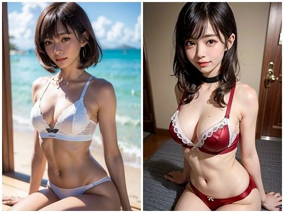 サンプル画像4:AI写真集グラビア18美人の下着姿300P:美学の未来は新時代の魅力(AIグラビアプロデューサー) [d_302918]