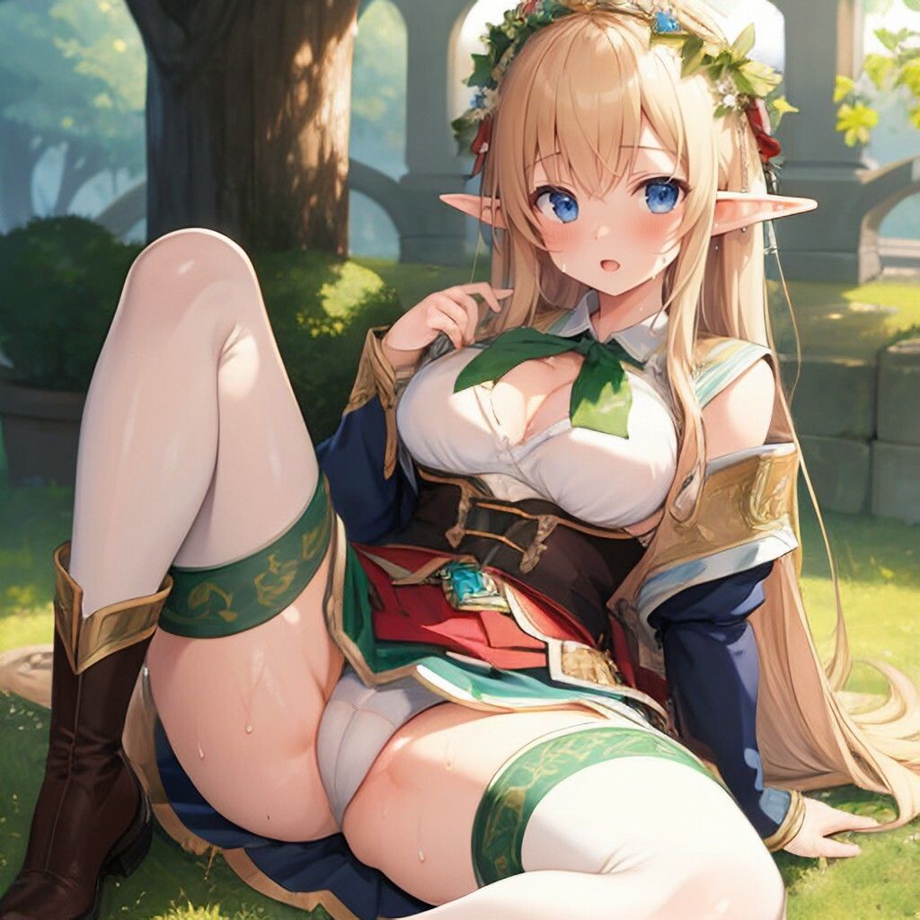 サンプル画像5:ファンタジー制服風エルフさん(ほげふが) [d_302938]