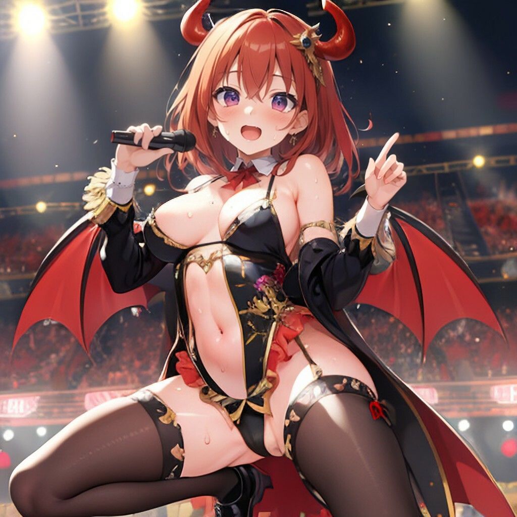 サンプル画像1:アイドル風小悪魔さん(ほげふが) [d_302943]