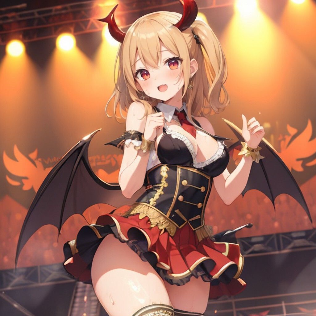 サンプル画像3:アイドル風小悪魔さん(ほげふが) [d_302943]