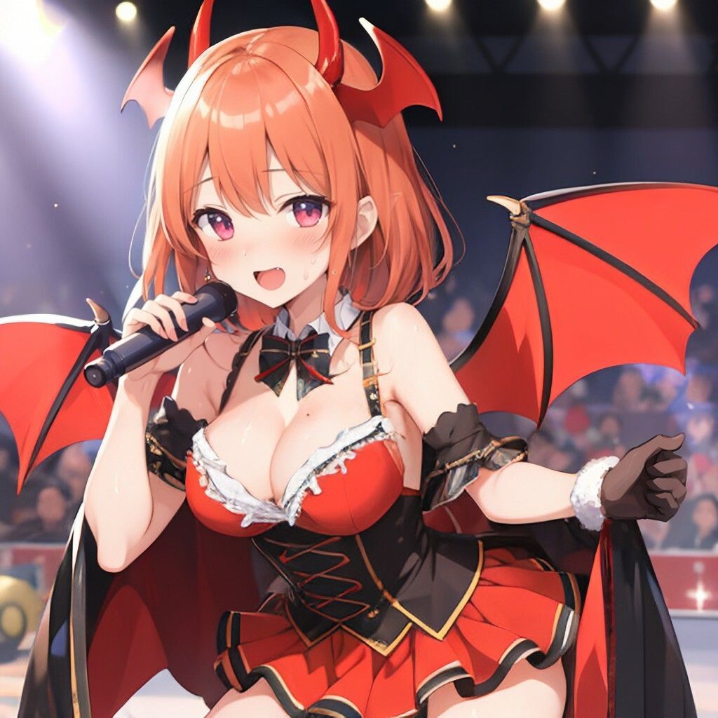 サンプル画像5:アイドル風小悪魔さん(ほげふが) [d_302943]