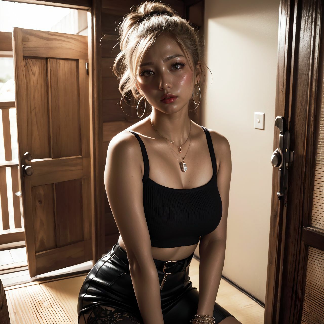 サンプル画像2:黒ギャルx搾乳x拘束(あいすくりむぞん) [d_303087]