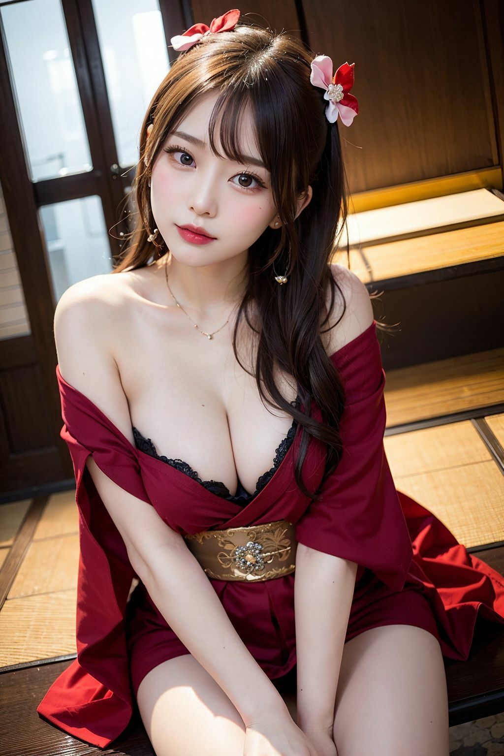 サンプル画像1:たわわな花魁パラダイス〜私と一晩過ごしましょう？〜【AIグラビアCG集Vol.07】(こらぼ) [d_303136]