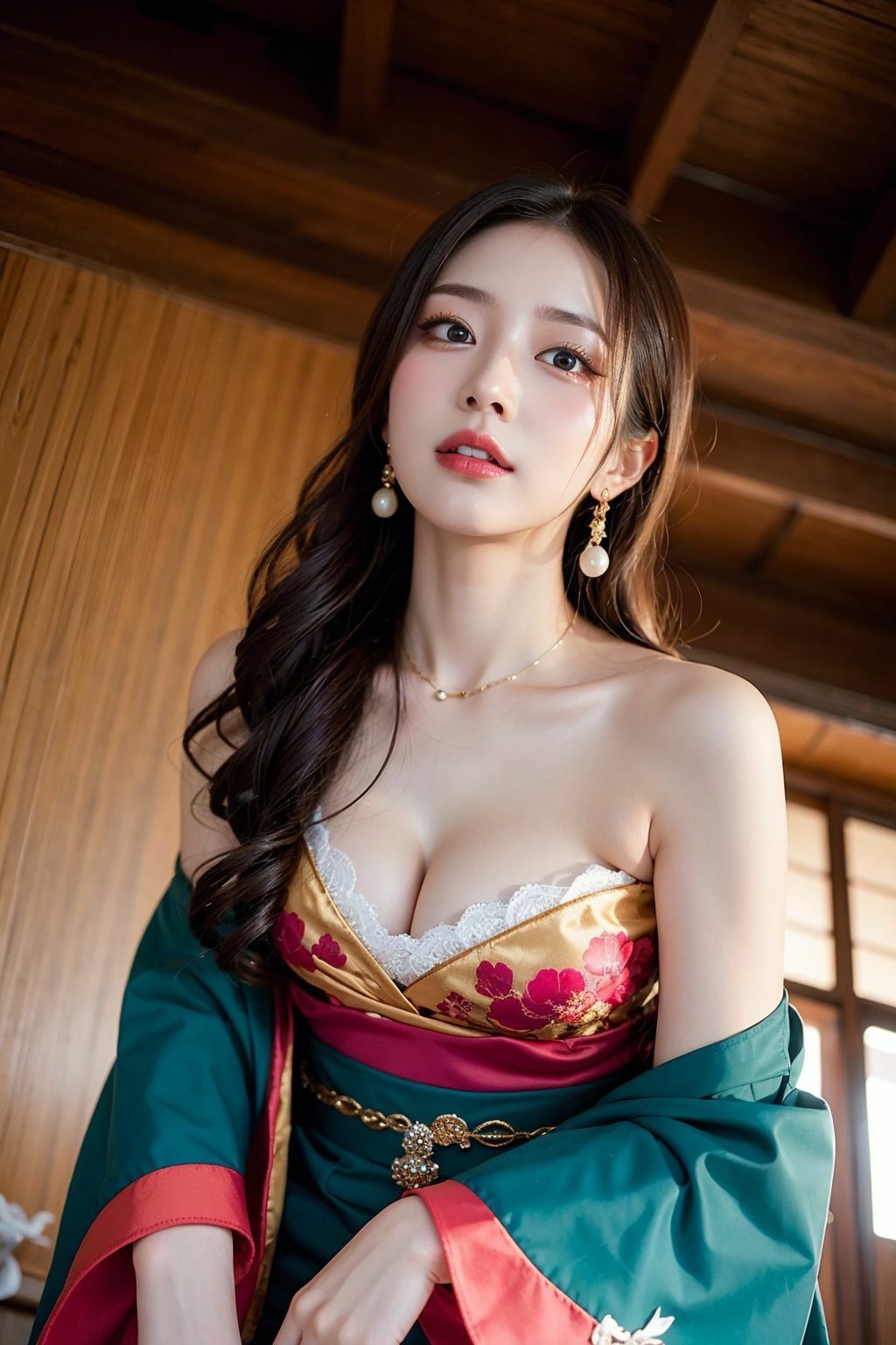 サンプル画像3:たわわな花魁パラダイス〜私と一晩過ごしましょう？〜【AIグラビアCG集Vol.07】(こらぼ) [d_303136]