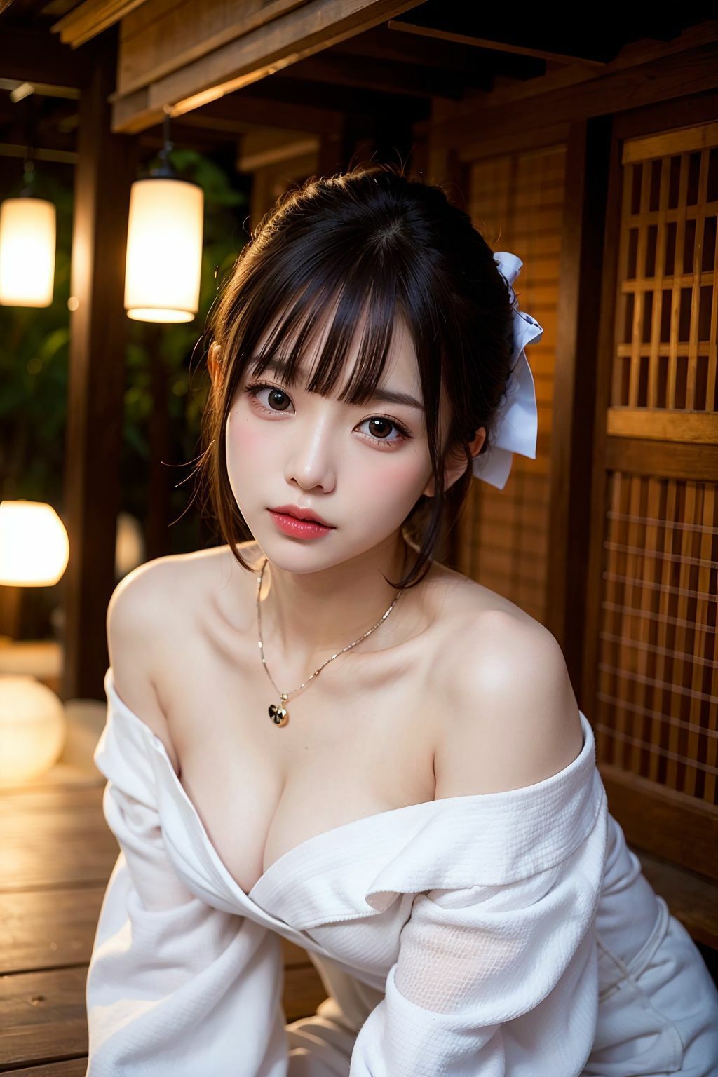 サンプル画像4:たわわな花魁パラダイス〜私と一晩過ごしましょう？〜【AIグラビアCG集Vol.07】(こらぼ) [d_303136]