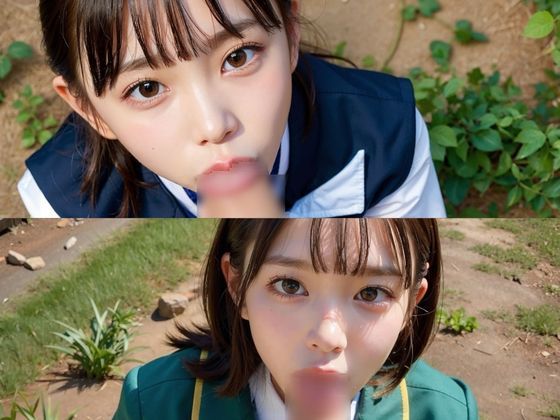 サンプル画像5:野外で女子校生に遠隔ロータープレイ(AIベル) [d_303143]