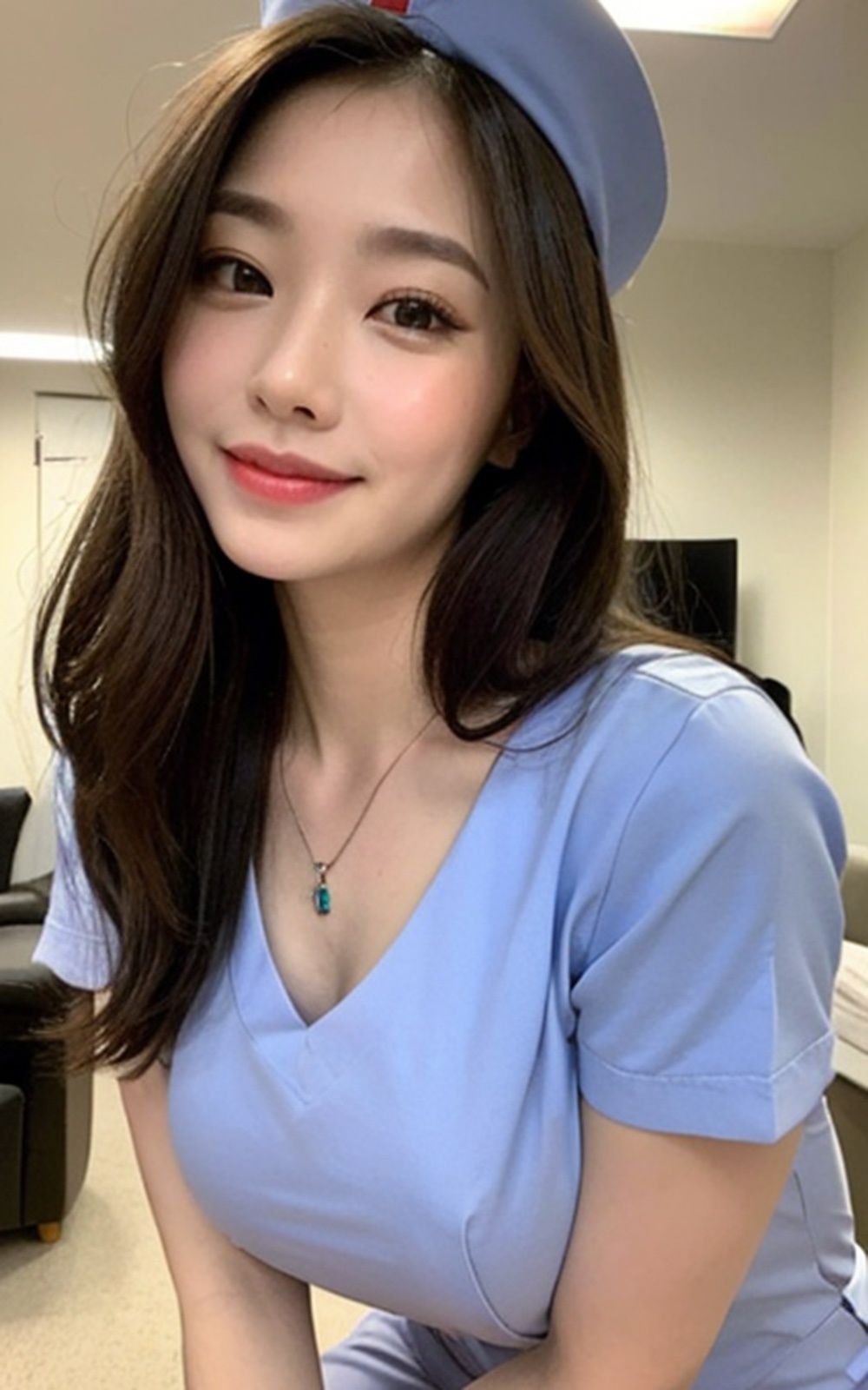 サンプル画像1:ナース美女【AIグラドル編集部vol.116】(AI美女編集部) [d_303145]