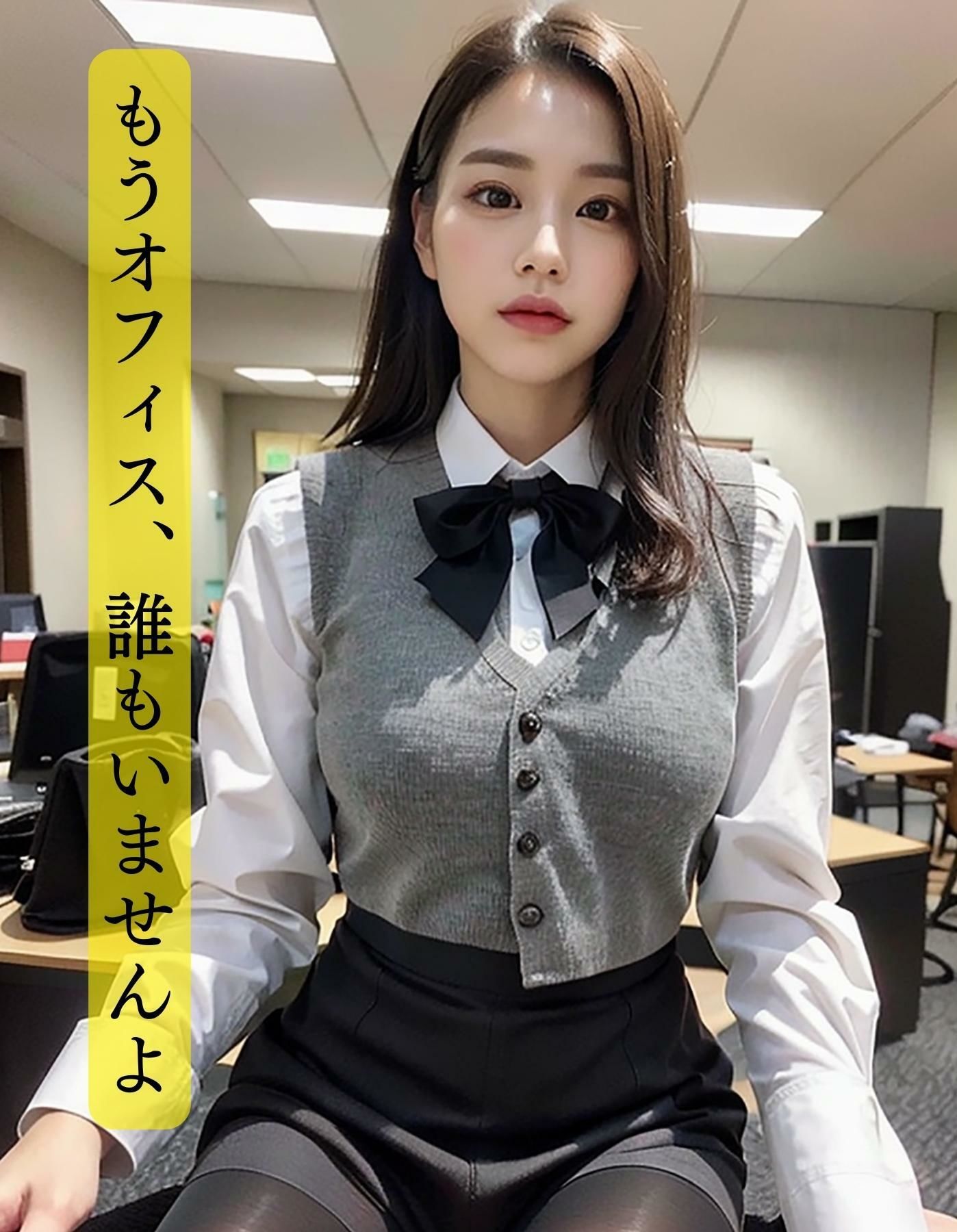 サンプル画像2:「これって残業代出るんですかぁ？」オフィスで無理矢理上司に…と思いきや私が一番ノリノリでした(妄想グラビア出版) [d_303171]