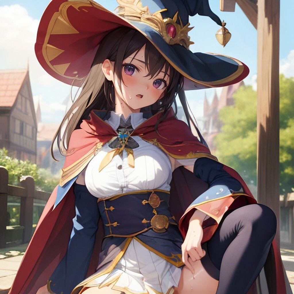 サンプル画像4:ファンタジー風魔法使いさん(ほげふが) [d_303220]