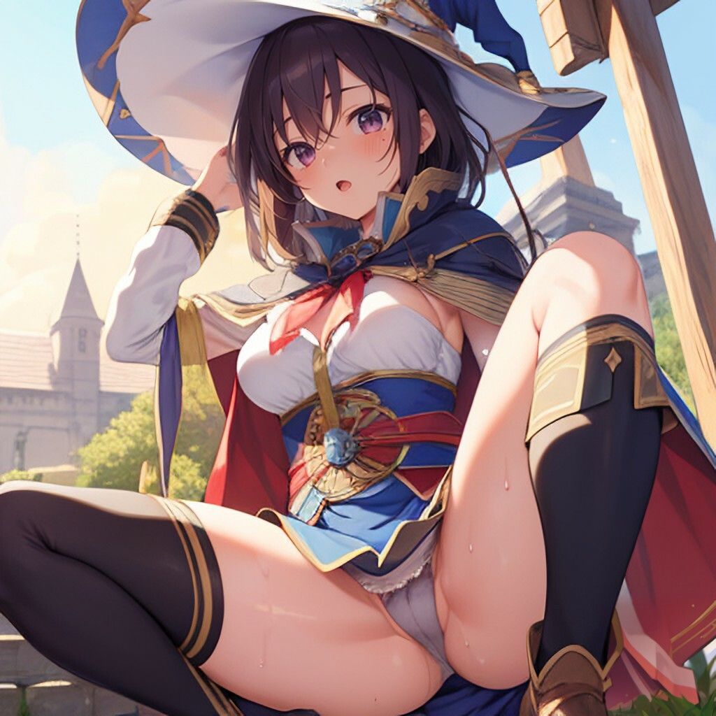 サンプル画像5:ファンタジー風魔法使いさん(ほげふが) [d_303220]