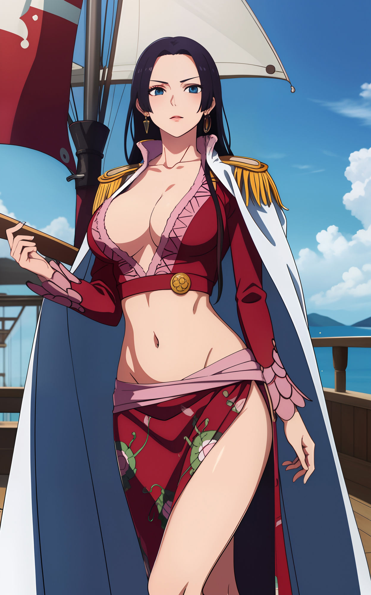 サンプル画像1:女帝ハンコックは高慢から黒顔へ！アヘ？！(0号室) [d_303225]