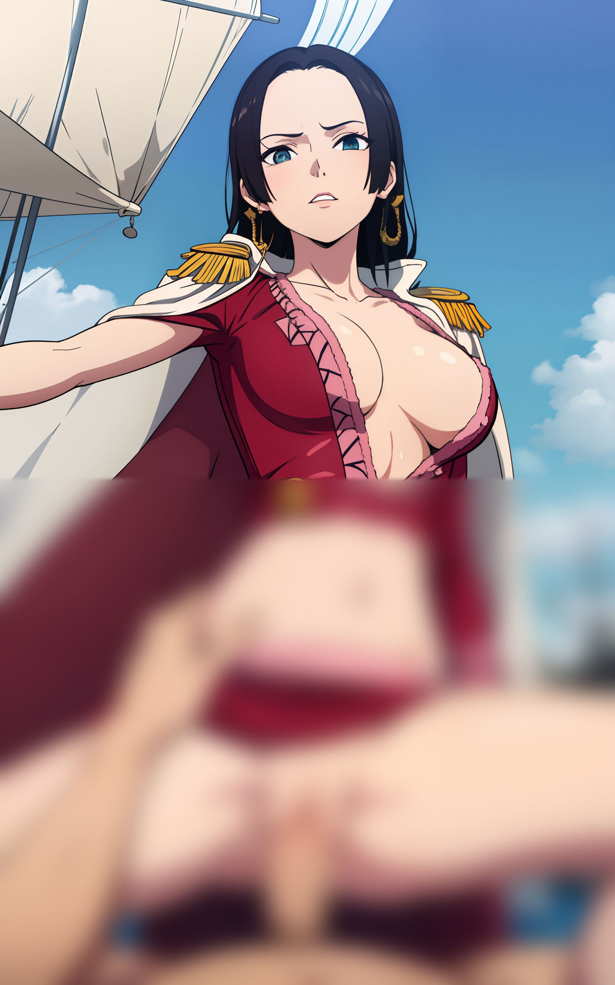 サンプル画像6:女帝ハンコックは高慢から黒顔へ！アヘ？！(0号室) [d_303225]