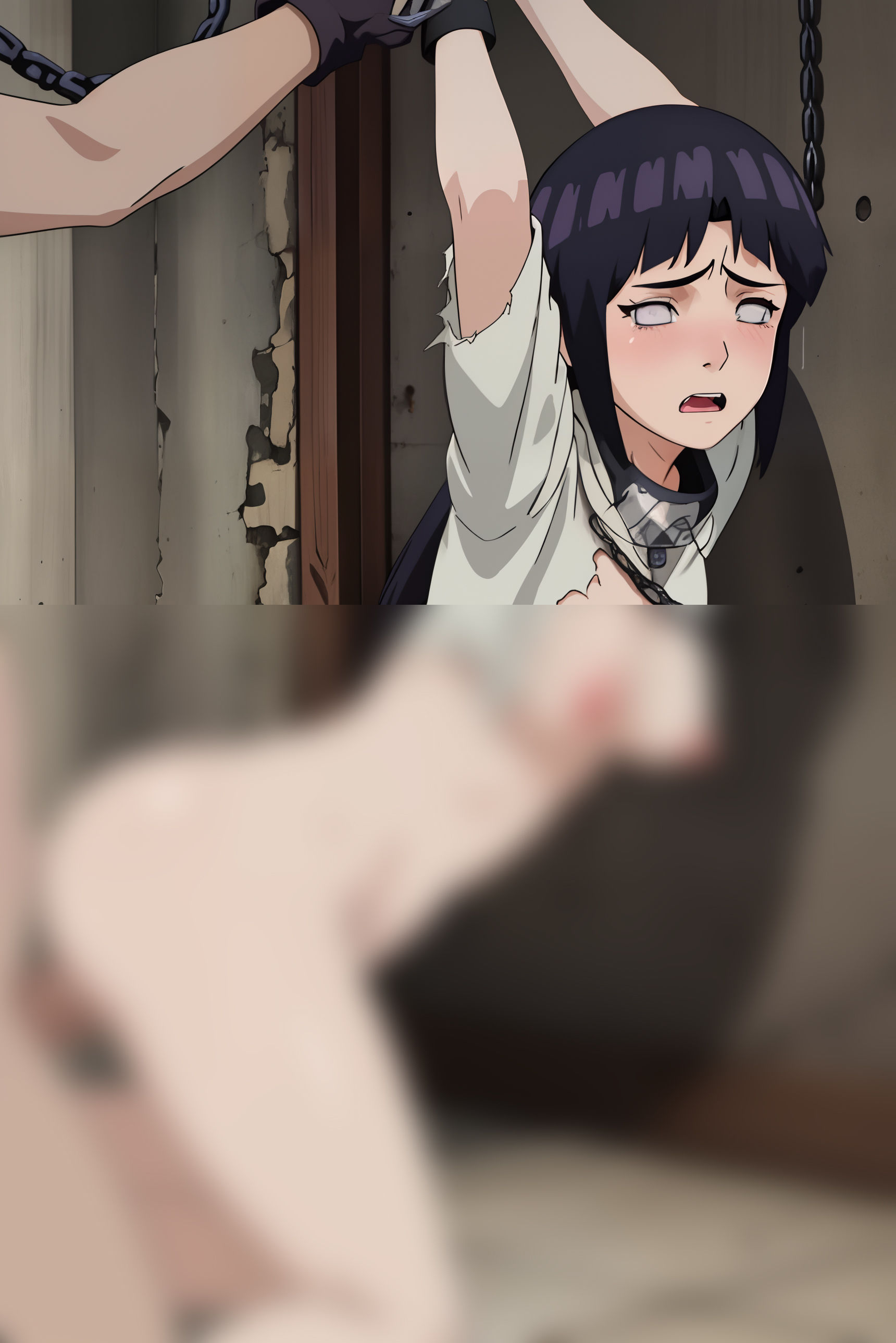 鎖に囚われたヒナタの強●性愛