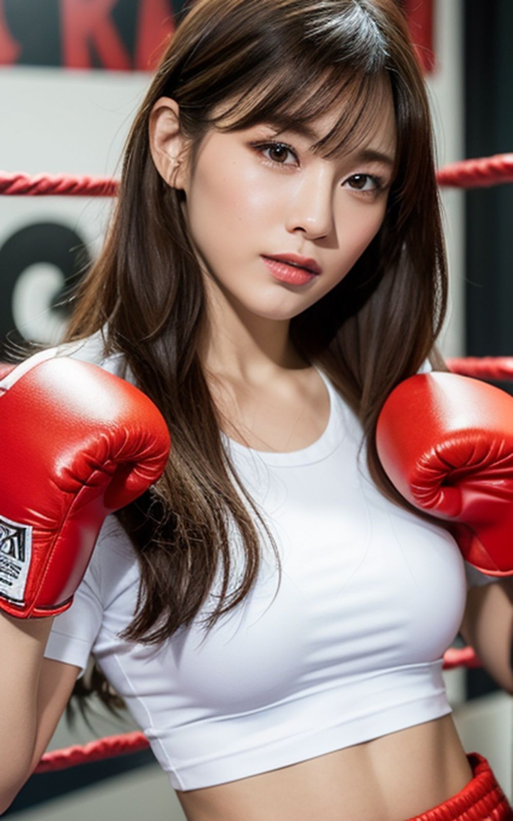 サンプル画像2:格闘美女【AIグラドル編集部vol.127】(AI美女編集部) [d_303257]