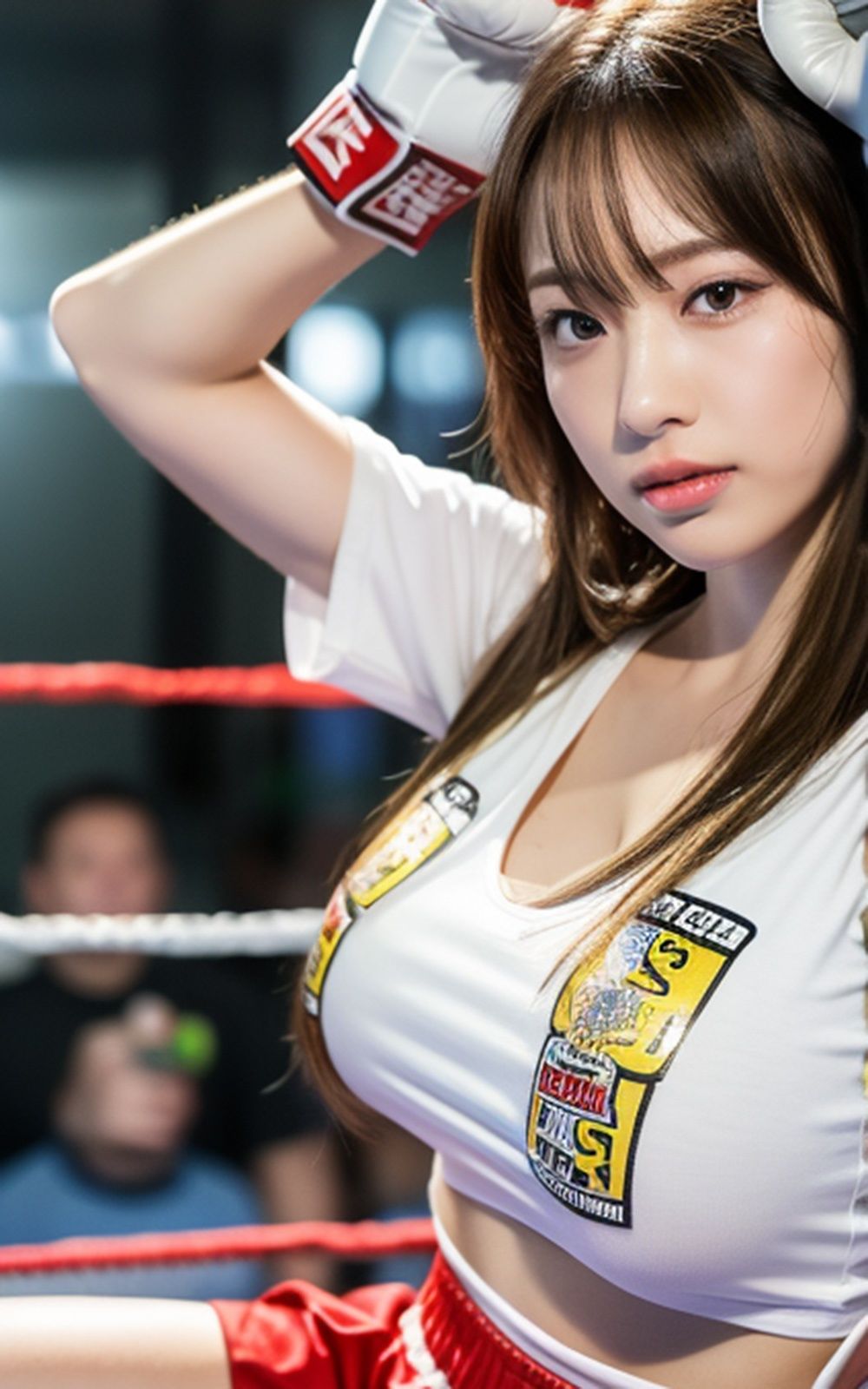 サンプル画像3:格闘美女【AIグラドル編集部vol.127】(AI美女編集部) [d_303257]