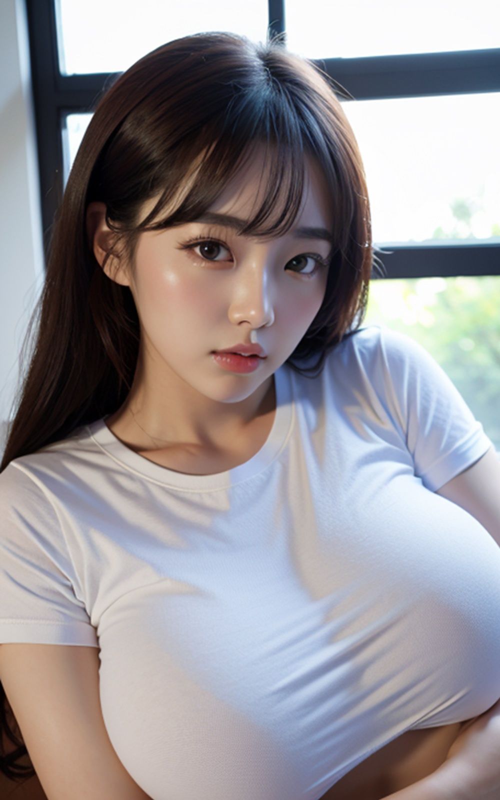 サンプル画像1:巨乳着衣美女【AIグラドル編集部vol.133】(AI美女編集部) [d_303269]