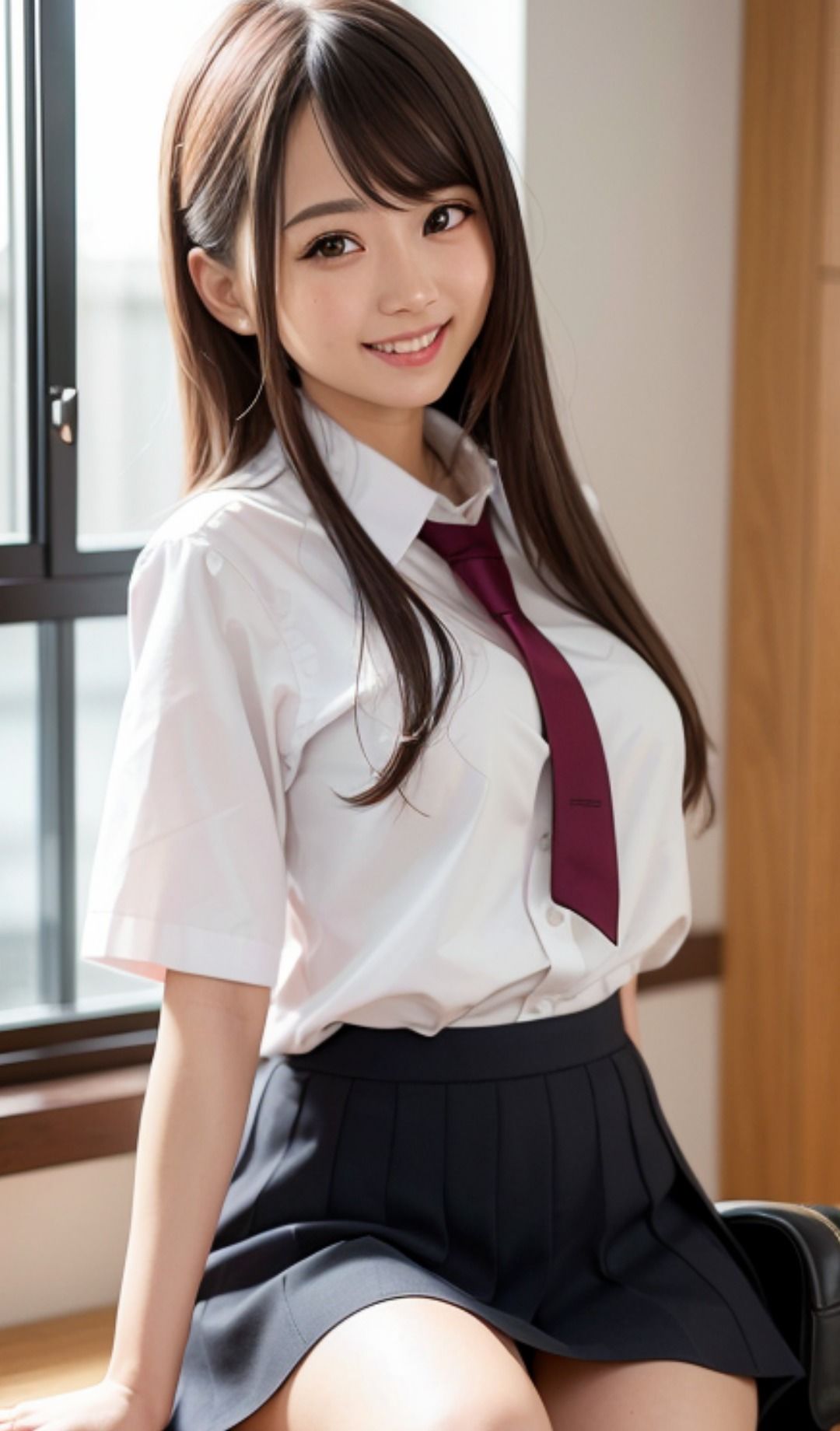 サンプル画像6:AI美女wearing〜厳選合格シリーズ21〜激かわJKコススペシャル2 合格japanese日本人 美人 美少女 女子校生 女子校生 学校 学園 制服 生徒 教師 グラビア写真集 アイドル 可愛い 激カワ 非エロ 巨乳 並乳 むちむち スポーツ コスプレ AI生成(AI美女wearing@BY PENCO) [d_303292]