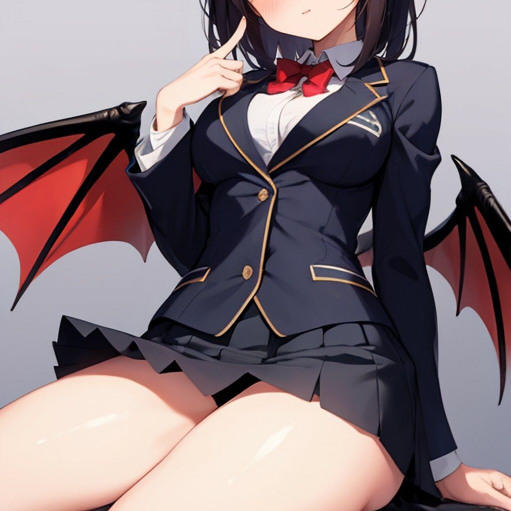 サンプル画像1:ブレザー風サキュバスさん(ほげふが) [d_303375]