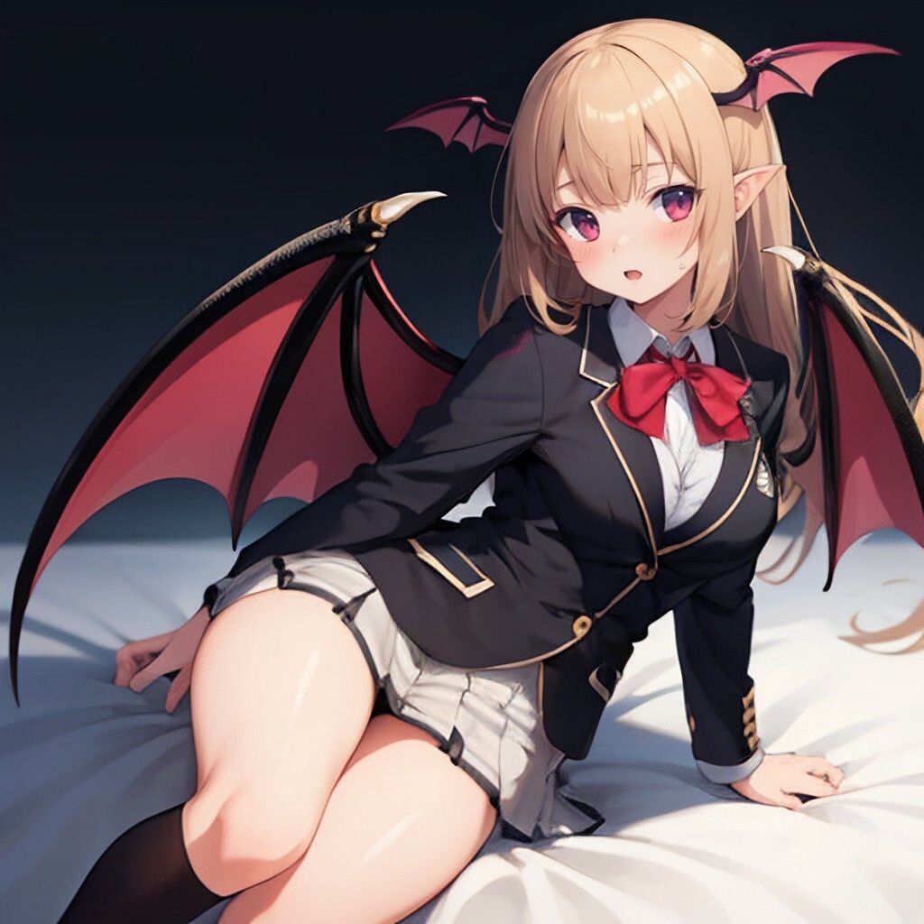 サンプル画像2:ブレザー風サキュバスさん(ほげふが) [d_303375]