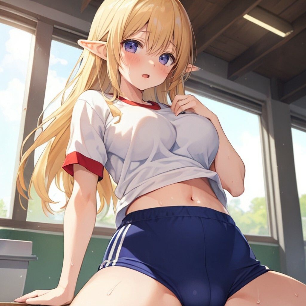 サンプル画像1:体操着風エルフさん(ほげふが) [d_303377]