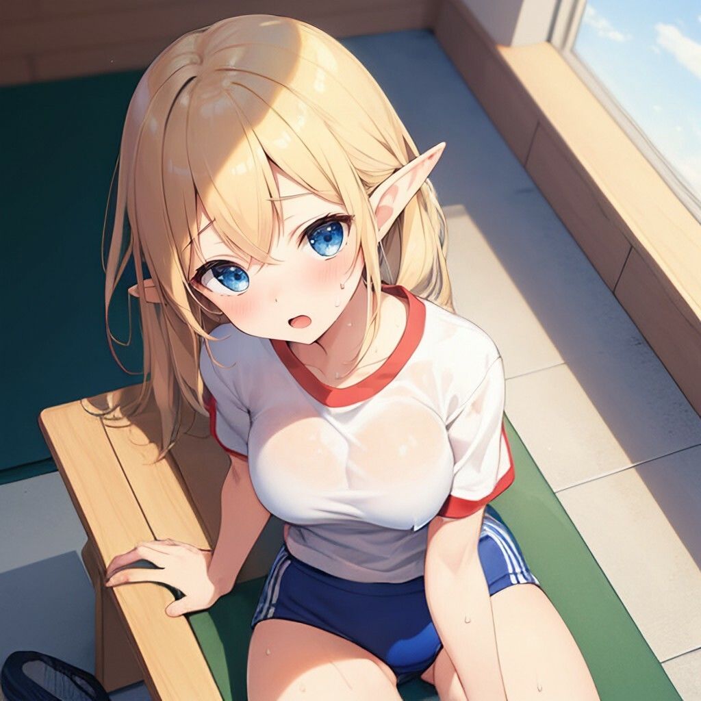 サンプル画像4:体操着風エルフさん(ほげふが) [d_303377]