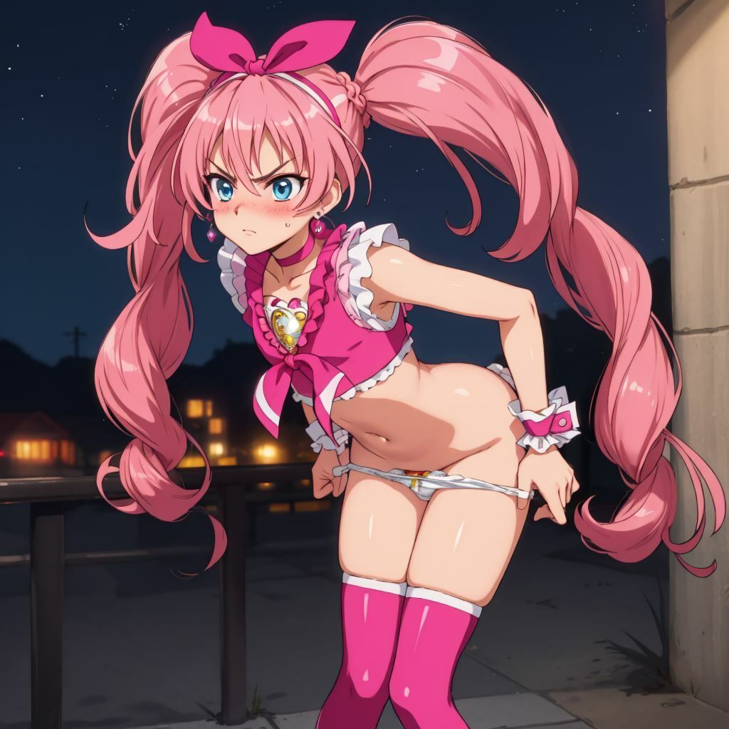 サンプル画像2:伝説の戦士の落日 キュアメ〇ディ露出調教(（仮）) [d_303526]