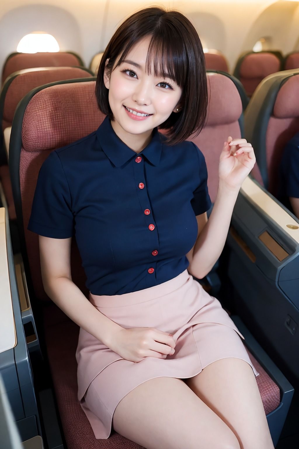 サンプル画像1:CAの過剰すぎるサービス(スポーツパン) [d_303591]