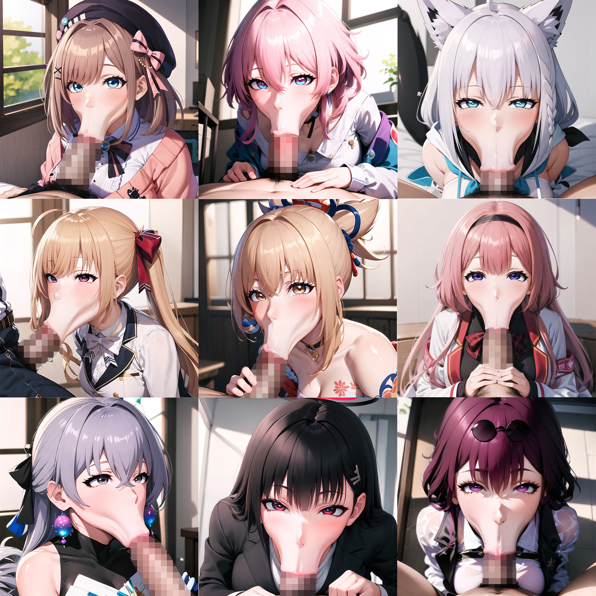 サンプル画像2:ド下品ひょっとこフェラ集(aki) [d_303600]