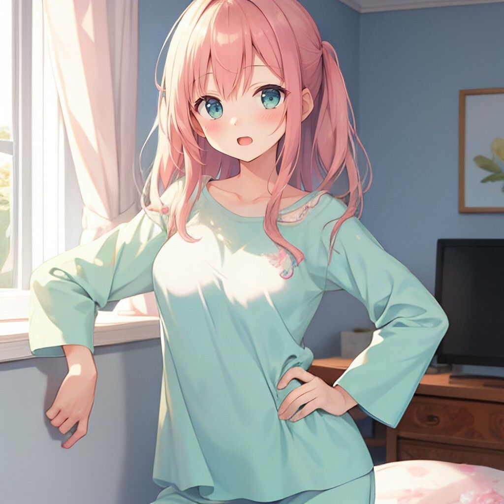 サンプル画像3:パジャマ風美少女さん(ほげふが) [d_303607]