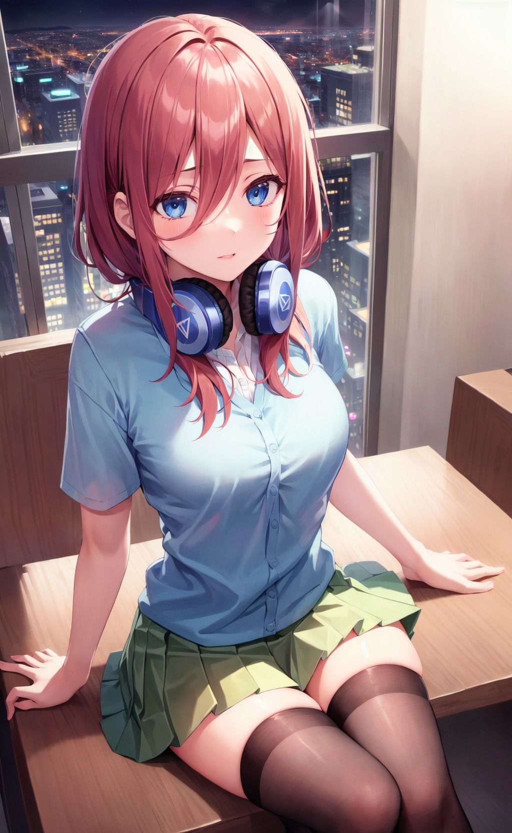 サンプル画像1:中野〇玖を押し倒してみた！(ましゅマロ@AIart) [d_303738]